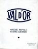 CATALOGUE  D'APPAREILS ELECTRIQUE VALD'OR  1953