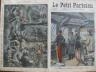 LE PETIT PARISIEN 1908 N 1016 M. FALLIERES SUR LE CUIRASSE 