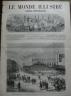 LE MONDE ILLUSTRE 1874 N 897 A LA GARE DE L' OUEST A PARIS