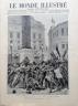 LE MONDE ILLUSTRE 1896 N 2033 ROME, MANIFESTATION ANTI- AFRICAINE PLACE COLONNA