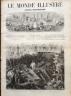 LE MONDE ILLUSTRE 1873 N 854 LE CIMETIERE DE LA RUE MONTAGNE Ste GENEVIEVE A PARIS