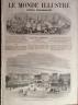 LE MONDE ILLUSTRE 1861 N 232 L' ANCIEN ET LE NOUVEAU PONT LOUIS PHILIPPE A PARIS