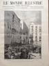 LE MONDE ILLUSTRE 1888 N 1627 BARCELONE : LA FOULE ATTENDANT LA REINE D' ESPAGNE