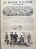 LE MONDE ILLUSTRE 1869 N 621 ESPAGNE : LES CHASSEURS D' ARAGON POUR ILE DE CUBA