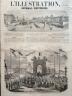 L'ILLUSTRATION 1858 N 806 VOYAGE IMPERIAL A CHERBOURG ARRIVEE DE LL.MM. A CAEN