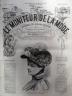 LE MONITEUR DE LA MODE 1891 N 28 CHAPEAU TRIANON. DESSIN DE J. ROCAULT