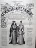 LE MONITEUR DE LA MODE 1891 N 33 TOILETTES D'EXCURSIONS. DESSIN DE L. MESNIL