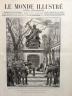 LE MONDE ILLUSTRE 1890 N 1755 A BERGERAC: LE MONUMENT DES MOBILES DE LA DORDOGNE