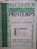 CATALOGUE DES GRANDS MAGASINS DU PRINTEMPS, INAUGURATION EXPOSITION GENERALE 1921