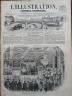 L'ILLUSTRATION 1850 N 407 BANQUET DANS LA SALLE DE L'HORLOGE A L' HOTEL DE VILLE