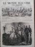 LE MONDE ILLUSTRE 1858 N 76 LA REINE D'ESPAGNE AU FOND DES MINES DE SAN-JUAN