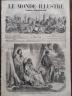 LE MONDE ILLUSTRE 1858 N 75 RANAVALO MANJAKA, REINE DE MADAGASCAR, SUR SON TRÔNE