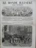 LE MONDE ILLUSTRE 1870 N 670 TROUBLES A PARIS / LES BARRICADES A BELLEVILLE