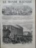 LE MONDE ILLUSTRE 1870 N 696 LA PLACE DE LA BOURSE DANS LA JOURNEE DU 6 AOÛT