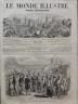 LE MONDE ILLUSTRE 1859 N 110 L'EMPEREUR NAPOLEON VISITANT LES FAUBOURGS DE GÊNES