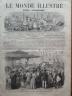 LE MONDE ILLUSTRE 1865 N 436.L' IMPERATRICE AU MARCHE DE LA VILLE de SAINT-DENIS