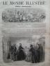 LE MONDE ILLUSTRE 1865 N 429 IMPERARICE EUGENIE VISITE LA PRISON DE LA ROQUETTE