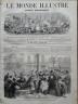 LE MONDE ILLUSTRE 1871 N 733 A PARIS,SCENES DU BOULEVARD: LES JOURNAUX SUPPRIMES