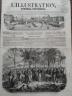 L' ILLUSTRATION 1856 N 719 LE PREFET D'ALGER DISTRIBUANT LES LOTS DE TERRAIN