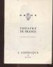 PROGRAMME DU THEATRE DE L'ODEON 1964 L'AMERIQUE, KAFKA