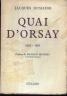 LIVRE : QUAI D'ORSAY DE JACQUES DUMAINE 1955